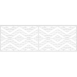 Ekena Millwork - WPKPGCT - Gilcrest PVC Fretwork Wainscot Wall Panel