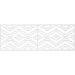 Ekena Millwork - WPKPGCT - Gilcrest PVC Fretwork Wainscot Wall Panel