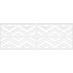 Ekena Millwork - WPKPGCT - Gilcrest PVC Fretwork Wainscot Wall Panel