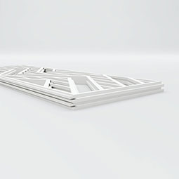 Ekena Millwork - WPKPGCT - Gilcrest PVC Fretwork Wainscot Wall Panel