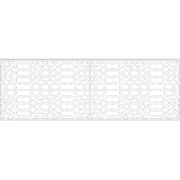 Ekena Millwork - WPKPGLN - Harlingen PVC Fretwork Wainscot Wall Panel