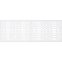 Ekena Millwork - WPKPGLN - Harlingen PVC Fretwork Wainscot Wall Panel