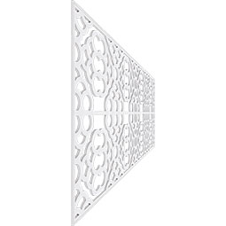 Ekena Millwork - WPKPGLN - Harlingen PVC Fretwork Wainscot Wall Panel