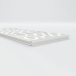 Ekena Millwork - WPKPGLN - Harlingen PVC Fretwork Wainscot Wall Panel