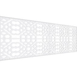 Ekena Millwork - WPKPGLN - Harlingen PVC Fretwork Wainscot Wall Panel