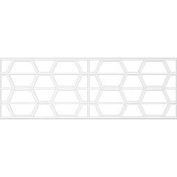 Ekena Millwork - WPKPGLY - Greeley PVC Fretwork Wainscot Wall Panel