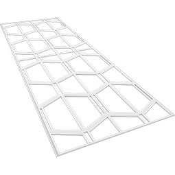 Ekena Millwork - WPKPGLY - Greeley PVC Fretwork Wainscot Wall Panel