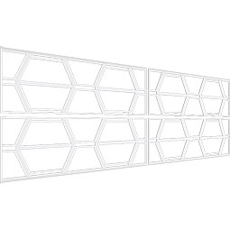 Ekena Millwork - WPKPGLY - Greeley PVC Fretwork Wainscot Wall Panel