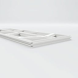 Ekena Millwork - WPKPGLY - Greeley PVC Fretwork Wainscot Wall Panel