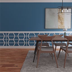 Ekena Millwork - WPKPGLY - Greeley PVC Fretwork Wainscot Wall Panel