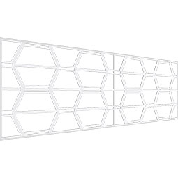 Ekena Millwork - WPKPGLY - Greeley PVC Fretwork Wainscot Wall Panel