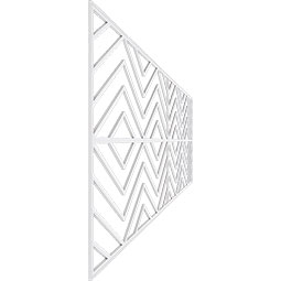 Ekena Millwork - WPKPGNA - Genoa PVC Fretwork Wainscot Wall Panel