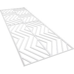 Ekena Millwork - WPKPGNA - Genoa PVC Fretwork Wainscot Wall Panel