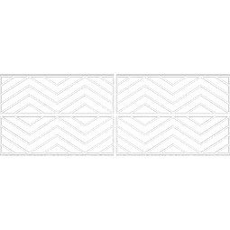 Ekena Millwork - WPKPGNA - Genoa PVC Fretwork Wainscot Wall Panel