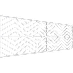 Ekena Millwork - WPKPGNA - Genoa PVC Fretwork Wainscot Wall Panel
