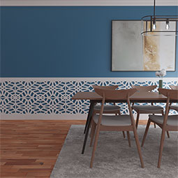 Ekena Millwork - WPKPGRD - Garland PVC Fretwork Wainscot Wall Panel