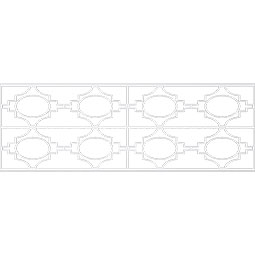 Ekena Millwork - WPKPGYP - Gypsum PVC Fretwork Wainscot Wall Panel