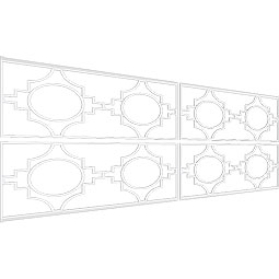 Ekena Millwork - WPKPGYP - Gypsum PVC Fretwork Wainscot Wall Panel