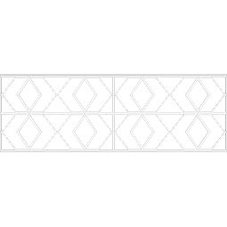 Ekena Millwork - WPKPHRE - Hillrose PVC Fretwork Wainscot Wall Panel