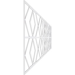 Ekena Millwork - WPKPHRE - Hillrose PVC Fretwork Wainscot Wall Panel