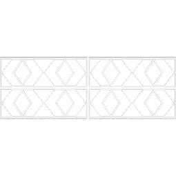 Ekena Millwork - WPKPHRE - Hillrose PVC Fretwork Wainscot Wall Panel