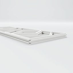 Ekena Millwork - WPKPHRE - Hillrose PVC Fretwork Wainscot Wall Panel