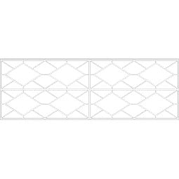 Ekena Millwork - WPKPHSN - Hudson PVC Fretwork Wainscot Wall Panel