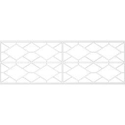Ekena Millwork - WPKPHSN - Hudson PVC Fretwork Wainscot Wall Panel