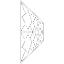 Ekena Millwork - WPKPHSN - Hudson PVC Fretwork Wainscot Wall Panel