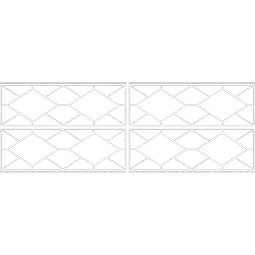 Ekena Millwork - WPKPHSN - Hudson PVC Fretwork Wainscot Wall Panel