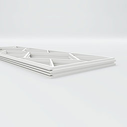 Ekena Millwork - WPKPHSN - Hudson PVC Fretwork Wainscot Wall Panel