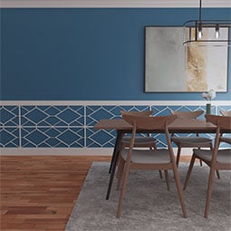 Ekena Millwork - WPKPHSN - Hudson PVC Fretwork Wainscot Wall Panel