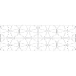 Ekena Millwork - WPKPHWL - Haswell PVC Fretwork Wainscot Wall Panel