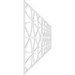 Ekena Millwork - WPKPHWL - Haswell PVC Fretwork Wainscot Wall Panel