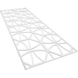 Ekena Millwork - WPKPHWL - Haswell PVC Fretwork Wainscot Wall Panel