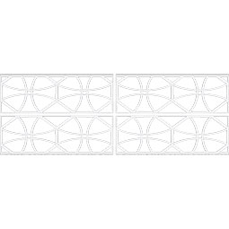 Ekena Millwork - WPKPHWL - Haswell PVC Fretwork Wainscot Wall Panel