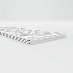 Ekena Millwork - WPKPHWL - Haswell PVC Fretwork Wainscot Wall Panel