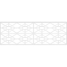 Ekena Millwork - WPKPJTN - Jamestown PVC Fretwork Wainscot Wall Panel