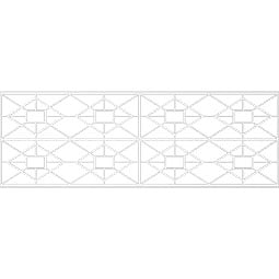 Ekena Millwork - WPKPJTN - Jamestown PVC Fretwork Wainscot Wall Panel