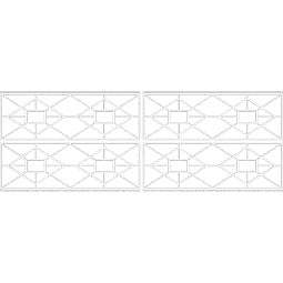 Ekena Millwork - WPKPJTN - Jamestown PVC Fretwork Wainscot Wall Panel