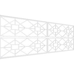 Ekena Millwork - WPKPJTN - Jamestown PVC Fretwork Wainscot Wall Panel