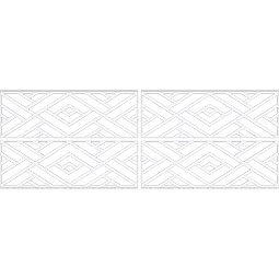 Ekena Millwork - WPKPKLN - Killeen PVC Fretwork Wainscot Wall Panel