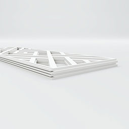 Ekena Millwork - WPKPKLN - Killeen PVC Fretwork Wainscot Wall Panel