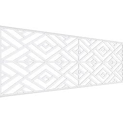 Ekena Millwork - WPKPKLN - Killeen PVC Fretwork Wainscot Wall Panel