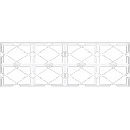 Ekena Millwork - WPKPKWA - Kiowa PVC Fretwork Wainscot Wall Panel