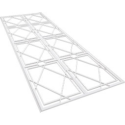 Ekena Millwork - WPKPKWA - Kiowa PVC Fretwork Wainscot Wall Panel