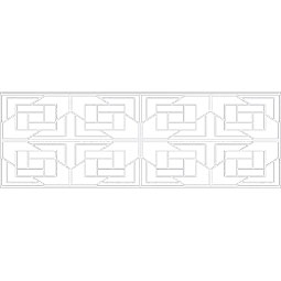 Ekena Millwork - WPKPLLD - Loveland PVC Fretwork Wainscot Wall Panel