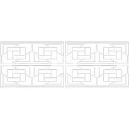 Ekena Millwork - WPKPLLD - Loveland PVC Fretwork Wainscot Wall Panel