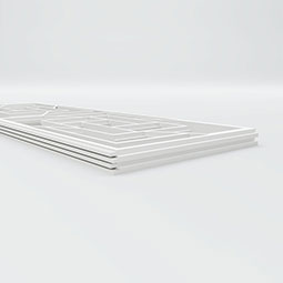 Ekena Millwork - WPKPLLD - Loveland PVC Fretwork Wainscot Wall Panel