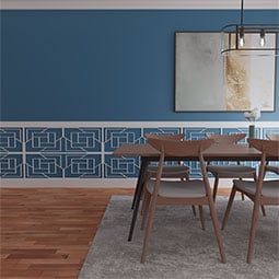 Ekena Millwork - WPKPLLD - Loveland PVC Fretwork Wainscot Wall Panel